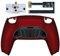 eXtremeRate RISE4 Remap Kit Programmable pour ps5 Manette BDM-010&020, Coque Arrière Redessinée avec 4 Palette Métal pour ps5 Manette, Palette Métallique (RMB) Version, Rouge Écarlate