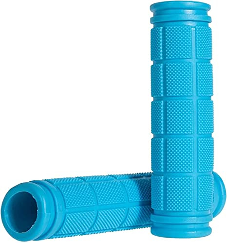 1 Paar Himmelblau Fahrradgriffe Ergonomisch für Kinder, Lenkergriffe Fahrrad Griffe Rutschfester Weichem Gummi Lenker Griff für MTB Mountainbike Handgriffe