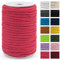 Uiopa Macrame Cord 5mm x 90m, Thick Macrame Rope 8-Strand Braided Cotton Rope, Rose Red Cotton Cord for Plant Hangers, Wall Hanging, Dream Catcher, Garden, DIY Projects