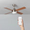 CLAR - Ventilador de Techo con Luz, Ventilador techo, Ventilador de Techo con Luz Silencioso, Ventilador de Techo Silencioso, Ventiladores techo con Luz (Madera, 110 cm)…