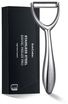 Potato Peeler, Sharp Y Vegetable Peeler for Fast Kitchen Prepor Kitchen | 304 stainless steel body with a 420 blade, non-slip ergonomic handle and dishwasher-safe cleaning