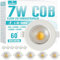 6er LED Einbaustrahler 230V 7W Set LED Spot Weiß Rund Spots Deckenleuchte 4000K Neutralweiß Einbauleuchten 68mm 600LM für Küche Schlafzimmer