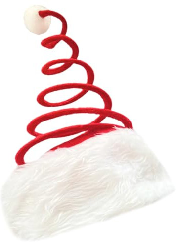 KOMBIUDA Rote Weihnachtsmützen Weihnachts-haarreifen Frühlingshut Frühlingsweihnachtsmütze Rollenspiel Weihnachtsmütze Süße Weihnachtsmützen Strickmütze Plüsch Lustig Mann Dekorativer Hut