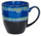 hengshukeji 500ml Unique Ceramic Coffee Mug，Handmade Kiln Change Glaze Large Tea Cup for Office and Home,Coffee Mugs for Tea, Hot Chocolate, and More (Blue)