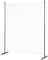 Mingone Raumteiler Trennwand Extralanger Paravent 1-TLG. Sichtschutz Faltbar mit Metallrahmen Polyester-Mischgewebe für Wohnzimmer, Schlafzimmer, Küche, Büro, Balkon, Garten, Weiß, 175x176cm