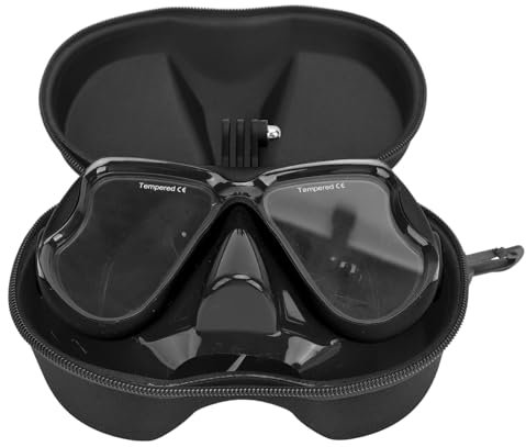 Gafas de Buceo para Cámara de Acción, Gafas de Buceo para Cámara de Acción, Profesionales Que Previenen la Niebla, Lentes Templados, Cubierta Facial de Buceo con Soporte para (1)