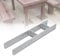 Ansobea Lot de 12 supports de poteau en H - Ancrage en H - En acier - Pour poteaux, clôture, abris de voiture, maisons sur pilotis - 101 x 600 x 5 mm