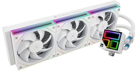 Thermalright Frozen Infinity 360 White Liquid CPU Cooler,Triple PWM Fans with 2000RPM,Desktop CPU Aio Cooler,for AM4/AM5&Intel LGA1150/1151/1200/2011/1700/1851,Infinity Mirror PC CPU Water Cooler