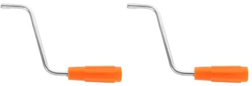 PRETYZOOM 2 x pasta machine handle, manual pasta machine, manual pasta machine, spare part pasta dough accessories, rolling pin tool handle for pasta machine, handle of the pasta machine