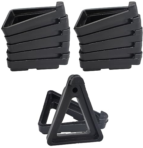 REBECASKYENS 24 Pcs Pot toes Plant Feet,Plant Pot Feet,invisible Flower Risers Potted Triangle Stand for indoor And Outdoor Lifters Supports Pots Terracotta Small Pot(Black)