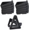 REBECASKYENS 24 Pcs Pot toes Plant Feet,Plant Pot Feet,invisible Flower Risers Potted Triangle Stand for indoor And Outdoor Lifters Supports Pots Terracotta Small Pot(Black)