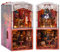 Mostop Kit de serre-livres miniature en bois 3D avec capteur de lumière, artisanat créatif/décoration d'intérieur pour enfants/adultes
