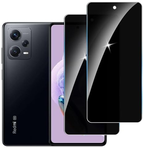 LYPHPE [2 Pièces] Anti-Espion Verre Trempé pour Redmi Note 12 Pro+, Protecteur D'écran de Confidentialité, 9H Dureté Film Protecteur Vitre, Anti-empreintes, Sans Bulles,Anti-rayures,