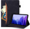 DayQiQiPu Tablet Protective Sleeve for Samsung Galaxy Tab S7+ Plus SM-T970/T976B/T975 12.4 Inch PU Leather Vintage Flip Case Wallet Stand Cover Soft Texture with Auto Wake/Sleep Black
