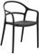Rebecca Mobili Sedia da Esterno, Sedia Impilabile, Nero, Polipropilene, Salvaspazio, Stile Moderno, per Casa o Giardino - Misure HxLxP: 81 x 57 x 51,5 cm - Art. RE7193V8
