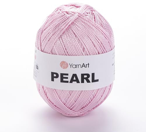 YarnArt Pearl – 100 % Viskose, seidiger Glanz, leichtes und weiches Häkelgarn zum Stricken, für Spitzenkleider, Blusen, Schals, Sommerstrickjacken, 90 g, 270 m, Feingewicht (220)