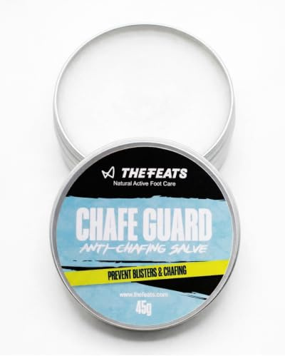 The Feats Chafe Guard Heel Balm, 45g | Prevents Blisters, Water & Sweat Resistant, Coconut Oil & Cocoa Butter, Soothes Skin & Reduces Friction, Running Anti Chafe
