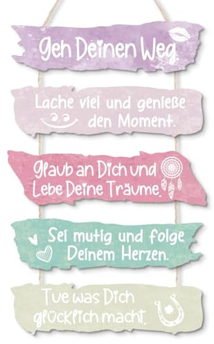 Putuo Decor Aquarell Handgemalt Deutsche Inspirierend Wanddekoration Deutsche Inspirierend Wanddekoration Für Kinderzimmer Büro Wohnzimmer
