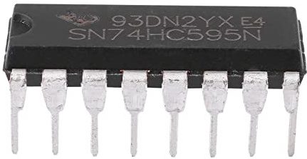 Rersduyt 25Pcs 74HC595 IC 8-Bit Shift Register DIP-16 Circuit w/Pins