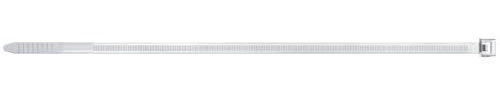 fischer Lot de 100 serre-câbles BN 2,5 x 120 mm de qualité supérieure pour un regroupement facile des câbles et des tuyaux, transparent, n° d'article 87479