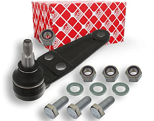 febi bilstein 14756 Traggelenk mit Schrauben, Unterlegscheiben und Sicherungsmuttern, 1 Stück