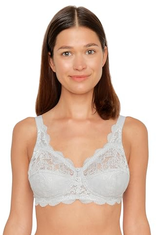 Susa BH Damen ohne Bügel Latina, Damen-BHS mit genähten Cups & längenverstellbarem Träger, Idealer Halt,Häkchenverschluss