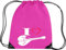 Shirtstown Premium Gymsac Musique I Love Mandoline, fuchsia
