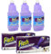 Flash Power Mop Bundle Pack of 3 x 1.25L Sea Minerals Cleaning Solution + 24 x Refill Pads