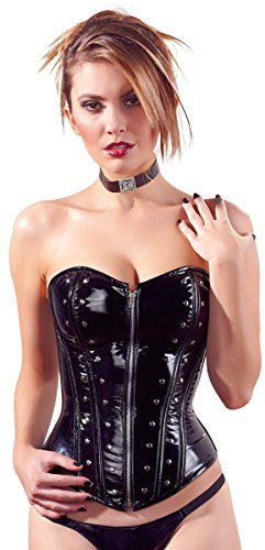 Black Level Lack Corsage mit Nieten, X-Large