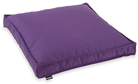 H.O.C.K. Sitzkissen Outdoor Stuhlkissen Classic Uni – UV-beständig, wasserabweisend, Fleckschutz – Garten Terrasse Balkon (50x50x5cm, Ultraviolet)