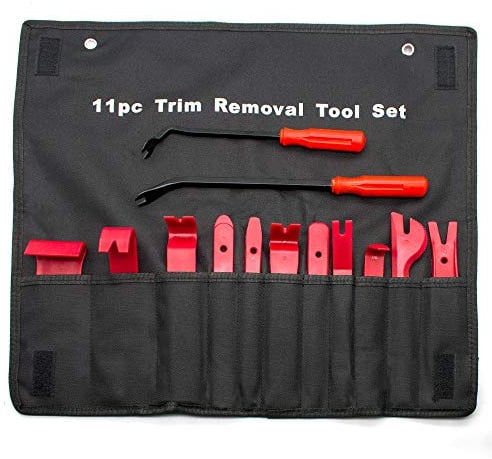 BeiLan 13Pcs Car Auto Trim Removal Tool,Door Panel Window Molding Upholstery Fastener Clip Removal Tool Kit set - 2 Fastener Removers Included
