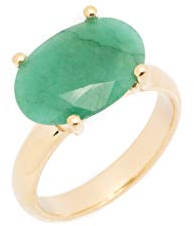 Gelbgold Ring mit Smaragd