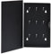 vidaXL Schlüsselkasten mit Magnettafel 6 Magneten Memoboard 9 Schlüsselhaken Schlüsselschrank Schlüsselbox Schlüsselbrett Schwarz 30x20x4cm