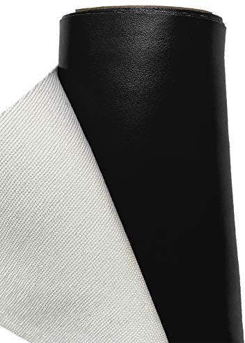 A-Express Kunstleder Lederimitat Wasserdicht Leder Stoff Schneiderei Kleidung Kleid Meterware - Schwarz - 50cm x 140cm