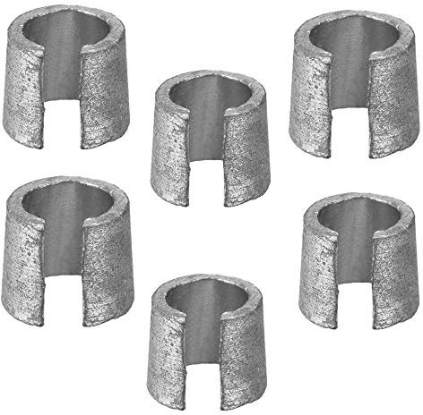 3Pair Car Battery Adaptor Sleeves Battery Negative Battery Terminal Adapter Car Battery Terminal Converter Post Adaptors Anode Cathode Sleeves Metal Silver Battery Cases