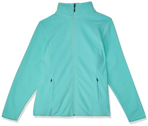 Amazon Essentials Damen Weiche Polarfleece-Jacke mit durchgehendem Reißverschluss in klassischer Passform (erhältlich in Übergrößen), Aquablau, L