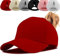 Damen Pferdeschwanz Kappe Baseball Cap Unisex Einstellbare Hohe Unordentliche Bun Ponycap Mit Zöpfen Loch Loop Unisex Herren (Rot)