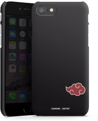 DeinDesign Premium Case kompatibel mit Apple iPhone 8 Smartphone Handyhülle Schutzhülle matt Akatsuki Naruto Shippuden Offizielles Lizenzprodukt