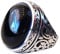 Natürlicher schwarzer Onyx-Edelstein-klassischer Design-Ring, schöne Geschenke für Männer, türkischer antiker Schmuck aus dem Nahen Osten, Vatertagsgeschenke, oxidierter Silberring (schwarzer Onyx)