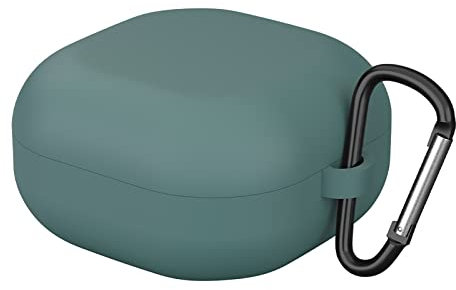GIOPUEY Funda Compatible con Samsung Galaxy Buds FE 2023/Buds 2 Pro, Ultradelgado Silicona Case Cover, Anti-caída, Portátil - Verde Militar