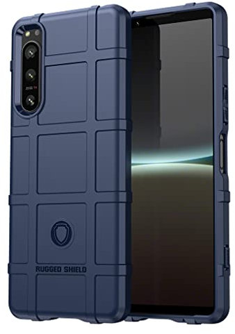 SEAHAI Hülle für Sony Xperia 5 IV, [Fallschutz, rutschfest] Militär-Case Ultra-dünne Stylische Schutzhülle, Hochwertiges TPU Silikon Stoßfest Handyhülle - Blau