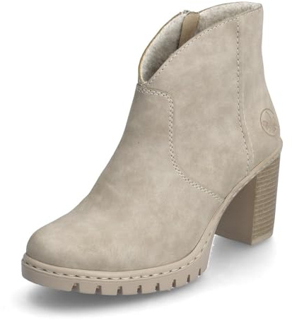 Rieker Damen Klassische Stiefeletten Y2553, Frauen Stiefeletten,Stiefel,Bootee,Booties,halbstiefel,Kurzstiefel,beige (60),42 EU / 8 UK