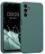 kwmobile Handyhülle kompatibel mit Samsung Galaxy A14 5G Hülle - gummierte Handy Case aus Silikon in Arctic Night