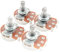Alpha Full A250k Metrische Potentiometers Split Shaft Audio Taper Potis für E-Gitarre oder Bass (4 Stück)