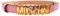 Moschino Gürtel Couture klein matt rosa logo gold tg 40, Rosa, 34