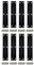 QCAA Solid Brass 180 Degree Narrow Butt Hinge, 4 x3/4 with Stainless Steel Screws, Matte Black, 8 Pack, Made in Taiwan