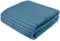 Cotton Market Decken 170x210 cm - Zweiseitig Tagesdecke - Kuscheldecke Flauschig für Wintergarten und Balkon - Blanket für Terrasse - Gartenmöbel Überwurfdecke - Felldecke - Blau