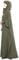 khalat Muslimisches Gebetskleid Abaya Solid Einteiler Hoodie Abaya Kleid für Frauen Langes Maxikleid Islamisch Dubai Jilbab, Grün (Army Green), Einheitsgröße