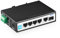 YuLinca Switch Poe Industriale DIN-Rail 6 Porte Gigabit, 4 Porte Poe 100/1000Mbps, IEEE802.3af/at Poe+, 1 Uplink Gigabit, 1 SFP Gigabit, Switch Ethernet DIN-Rail in Metallo e Montaggio a Parete