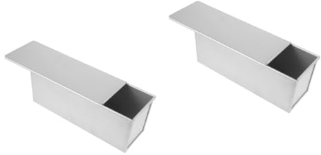 TOPBATHY 2pièces Moule à Antiadhésif Avec Couvercle Pour Cuisson De Pains De Mie Toasts Et Pâtisseries Maison Ou Boulangerie